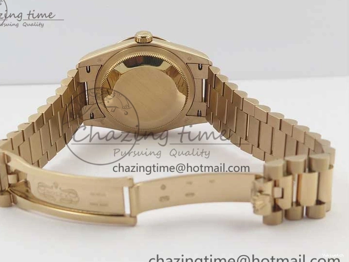 36 Day-Date Dial Edition Maker President RG 128239 Markers on Crystral RG Bp MOP Bracelet Best White 1220